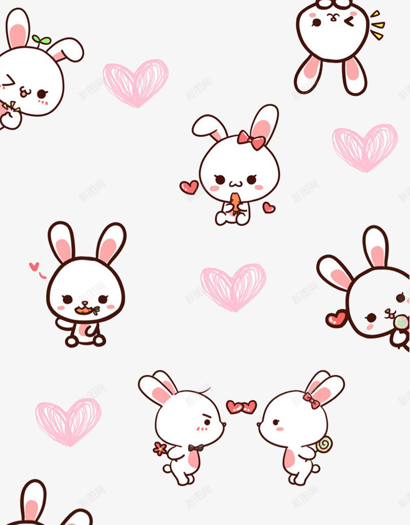 各种小兔子合集png免抠素材_88icon https://88icon.com 兔子简笔画 卡通 可爱 吃胡萝卜 小兔 小动物
