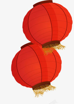 大红灯笼中国风素材