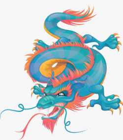中国象征东方霸气龙精致霸气的中国龙矢量图高清图片