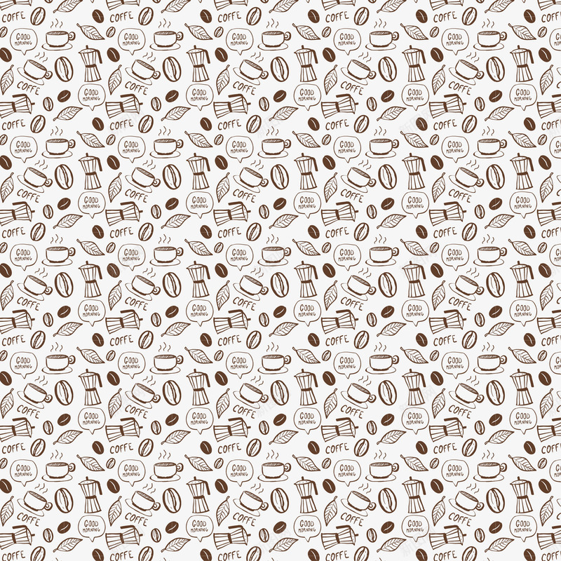 手绘咖啡豆背景png免抠素材_88icon https://88icon.com 咖啡豆 平铺 手绘 背景