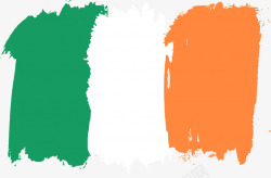 爱尔兰爱尔兰笔刷国旗高清图片