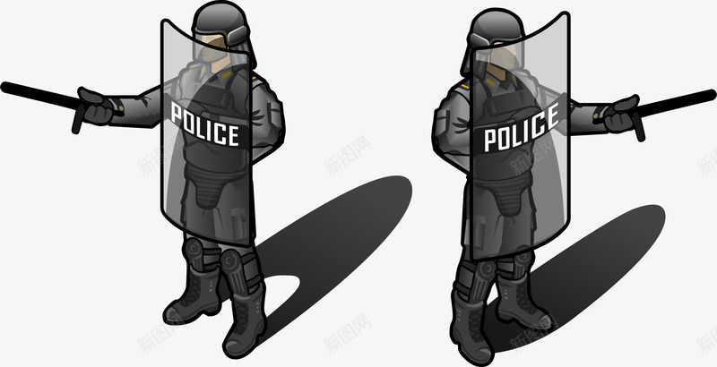 手拿警棍的武警战士png免抠素材_88icon https://88icon.com 全副武装 卡通 士兵 武警战士 警棍