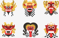 几种年兽形象素材