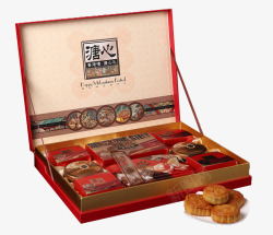 中秋节包装设计高档中秋节月饼包装盒高清图片