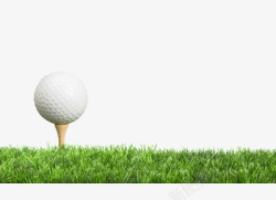 空旷草地高尔夫球高清图片