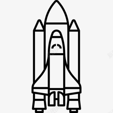 发射光线航天飞机的发射图标图标