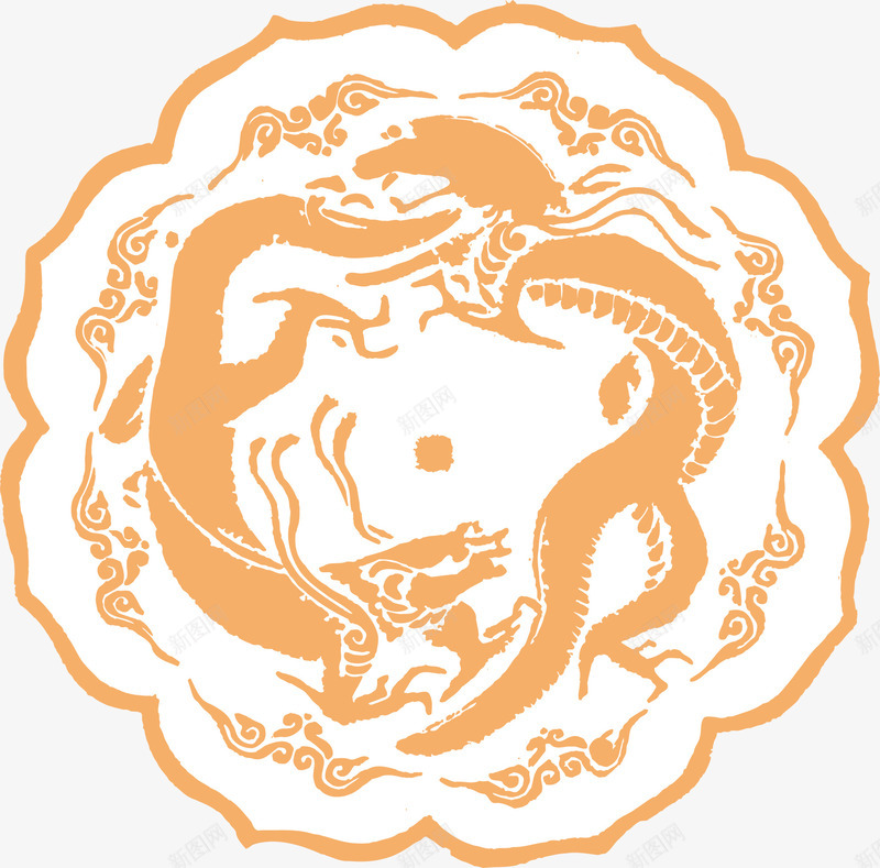 花边创新中式花纹矢量图ai免抠素材_88icon https://88icon.com 中式花纹 中式花纹圆 创新中式花纹 新中式花纹 真龙 花型 花纹 花纹背景 矢量图