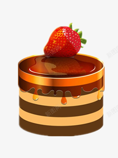 草莓蛋糕png免抠素材_88icon https://88icon.com 千层蛋糕 卡通蛋糕 巧克力 巧克力蛋糕 水果蛋糕 点心 甜点 红草莓 蜂蜜
