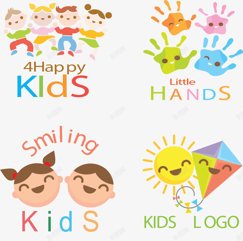 幼儿教育装饰海报png免抠素材_88icon https://88icon.com 可爱 大笑 幼儿教育 开心 彩色 艺术课程