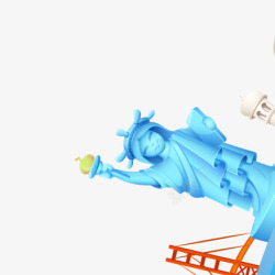 卡通的自由女神素材