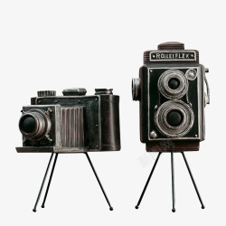 拍摄产品照相机复古模型高清图片