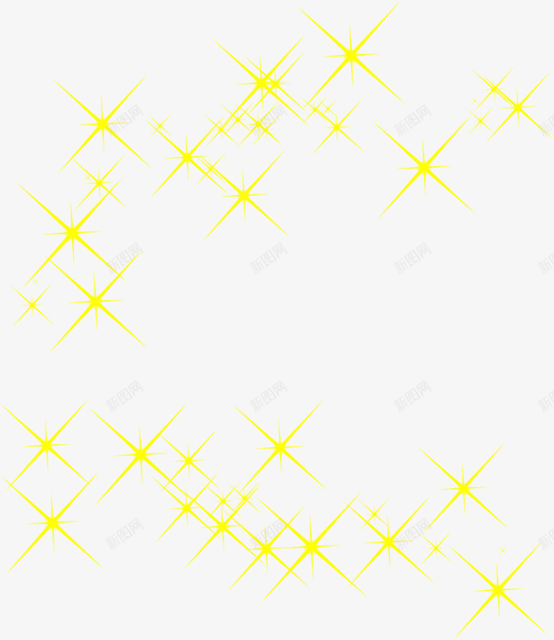 黄色网状光效透明png免抠素材_88icon https://88icon.com 网状 透明 黄色