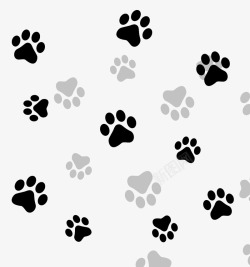 黑色灰色组成的狗爪纹理素材