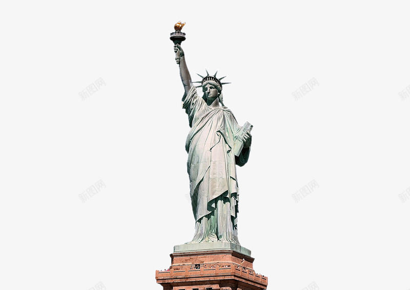 美国自由女神png免抠素材_88icon https://88icon.com 石像 美国 自由女神 雕像