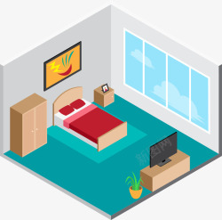 手绘样板房素材