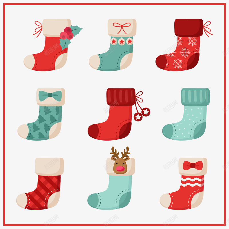 漂亮的圣诞袜子png免抠素材_88icon https://88icon.com AI 冬天 十二月 可爱的袜子 圣诞快乐 圣诞节 好 季节 庆典 快乐 服装 白色 节日 节日快乐 袜子