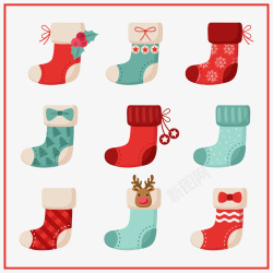 漂亮的圣诞袜子素材