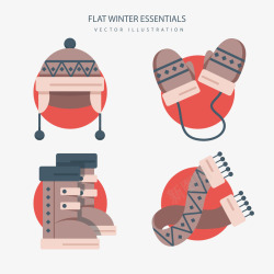 冬天雪地靴素材