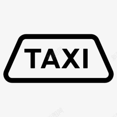 taxi车灯出租车标志图标图标