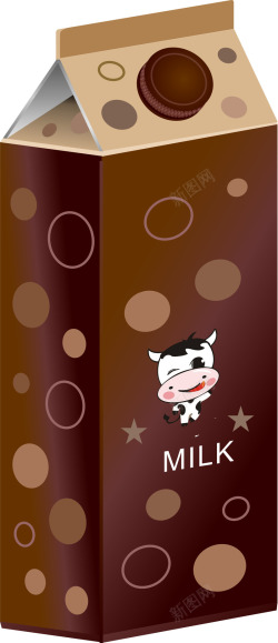 巧克力牛奶盒子海报