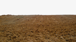 黄色土地开垦的黄土坡高清图片