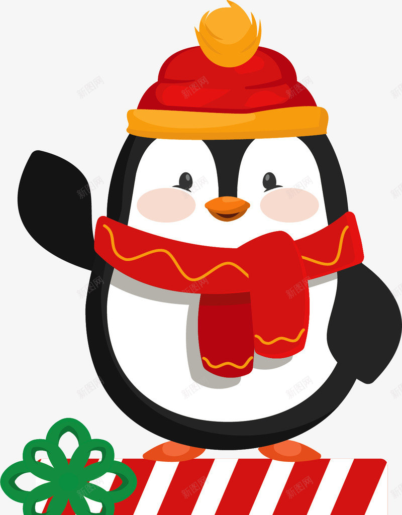 圣诞节礼盒可爱企鹅矢量图ai免抠素材_88icon https://88icon.com 企鹅 可爱企鹅 圣诞礼物 圣诞节 圣诞节企鹅 矢量png 矢量图