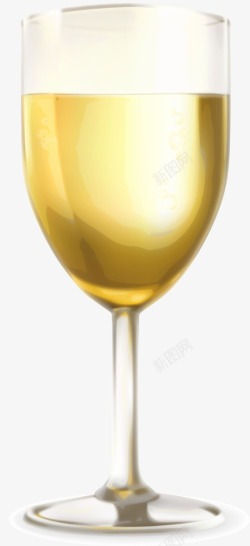 金色闪耀酒杯素材