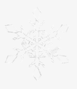 银白色学晶体雪花高清图片