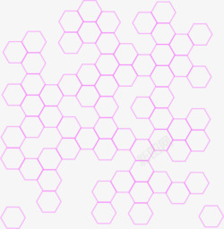 浅紫六边形科技背景矢量图高清图片