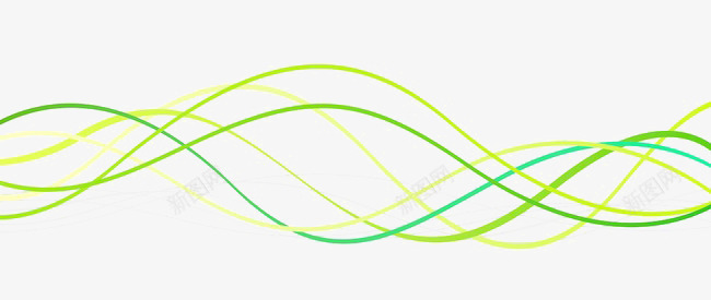 曲线png免抠素材_88icon https://88icon.com 曲线 曲线图案 波浪线 线条 绿色