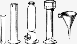 实验器材矢量图素材