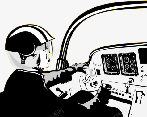 卡通飞行员amp眼镜图标图标