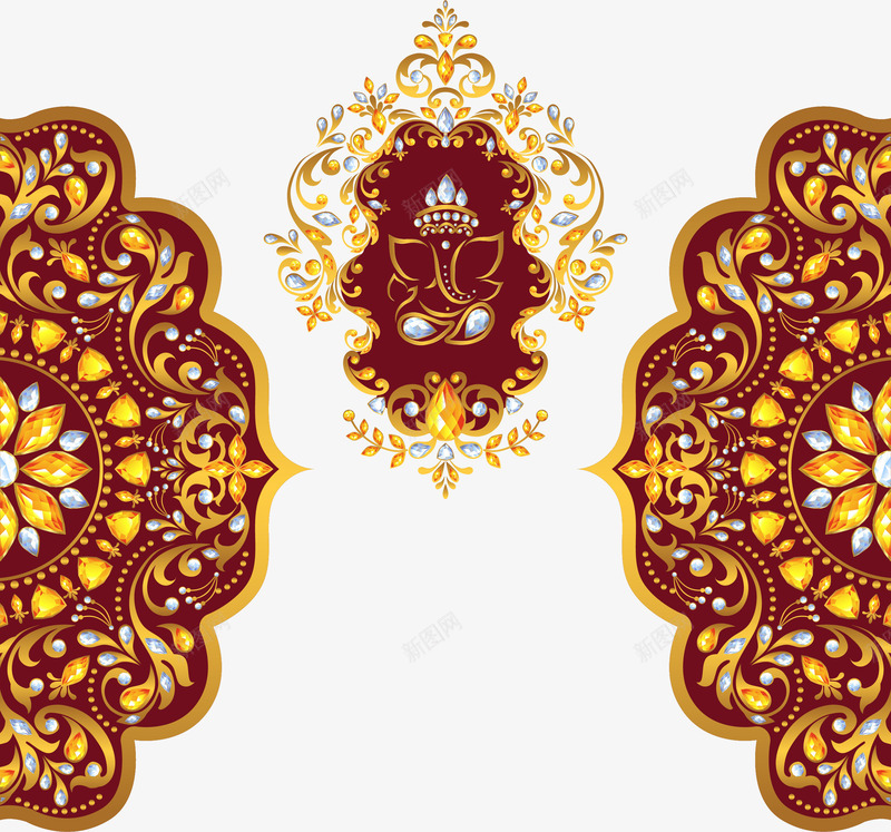 传统名族花纹装饰图案矢量图ai免抠素材_88icon https://88icon.com 中国风古代服饰纹理 传统名族花纹 名族文化 纹理 花纹纹理 花纹装饰 矢量图