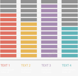 彩色能量柱占比图矢量图素材