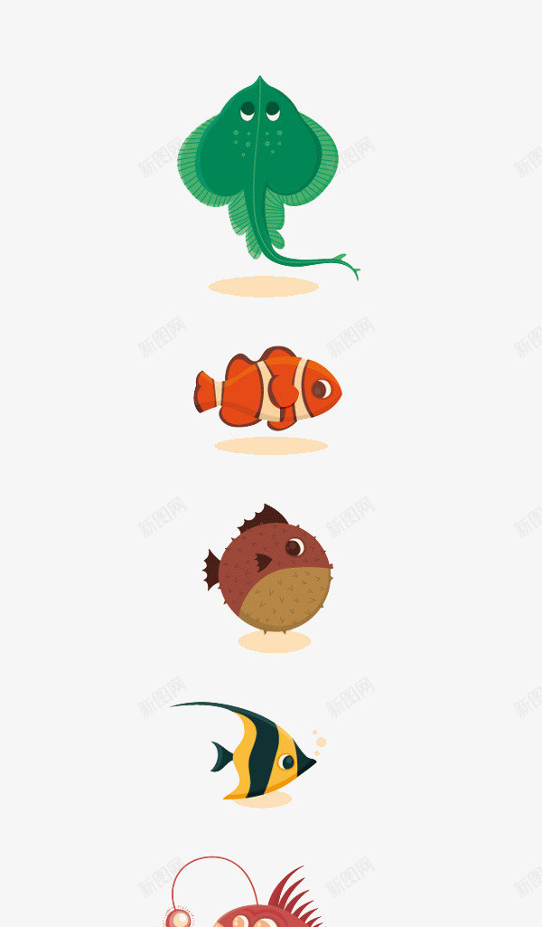 扁平化海洋生物png免抠素材_88icon https://88icon.com H5页面素材 创意卡通元素 卡通 扁平化 扁平素材 水生物 电商卡通 网页设计卡通