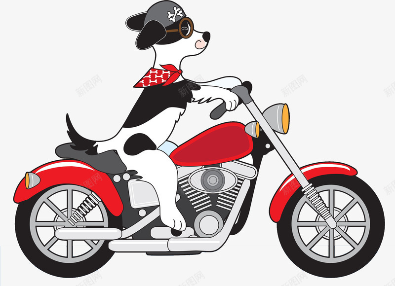卡通可爱插图可爱狗狗骑摩托车png免抠素材_88icon https://88icon.com 卡通 卡通摩托车 可爱插图 可爱狗狗 摩托车 机车ppt 骑机车 骑车