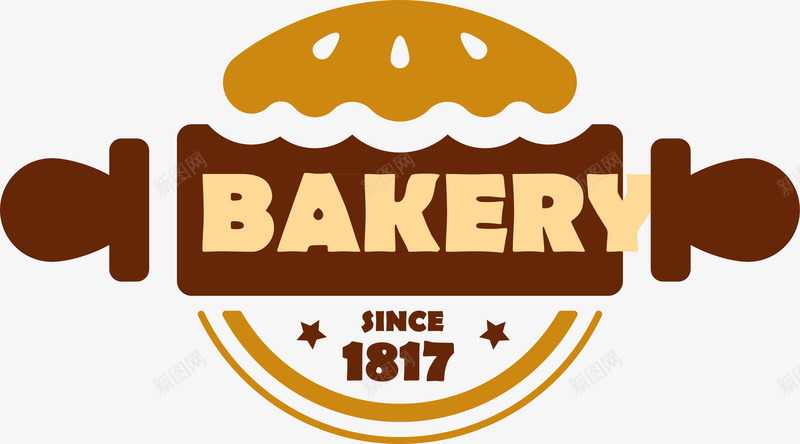 欧式复古面包贴纸png免抠素材_88icon https://88icon.com 欧式复古 烘焙 矢量标签 蛋糕 贴纸 面包