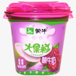 蒙牛桑果味酸奶包装素材