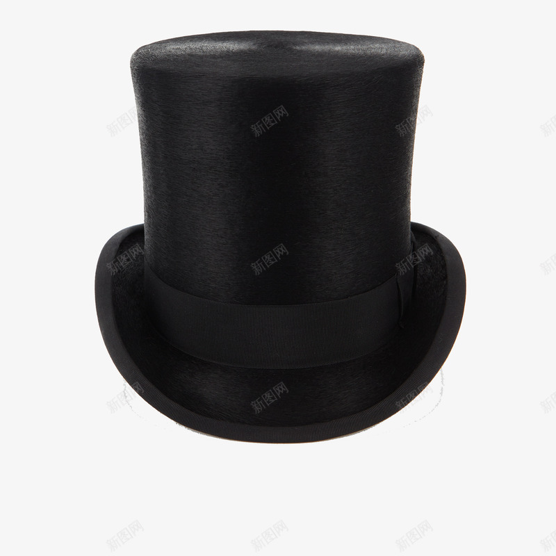 黑色绅士帽png免抠素材_88icon https://88icon.com 帽子 爸爸帽子 男士 绅士帽 高顶 黑色