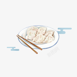 节日二十四节气水饺素材
