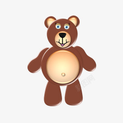 棕色的小熊玩具元素素材