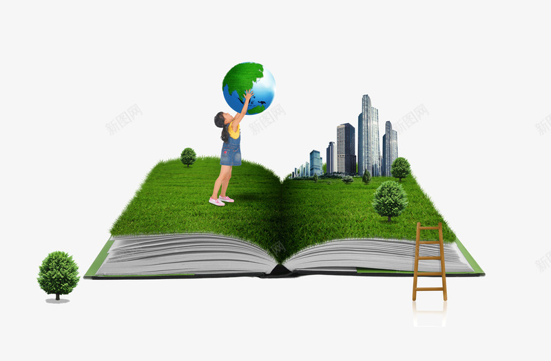 立体书本上的可爱小女孩png免抠素材_88icon https://88icon.com 书本 可爱 地球 城市 小女孩 建筑 立体 高楼大厦