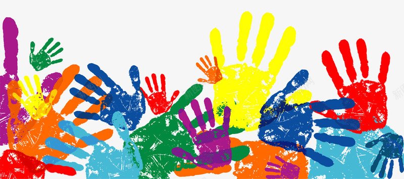 彩色掌印png免抠素材_88icon https://88icon.com 卡通手绘 彩色PNG 彩色手印 手印掌印 掌印涂鸦 装饰