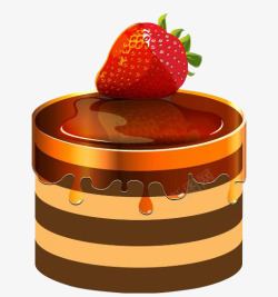 草莓巧克力蛋糕甜点素材