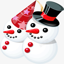 雪人主题庆圣诞素材
