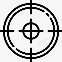 狙击手射击目标目标图标高清图片