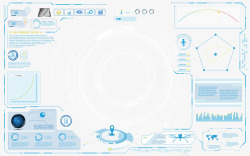 高科技边框蓝色未来科技边框矢量图高清图片