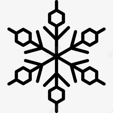 冬天雪人雪花图标图标