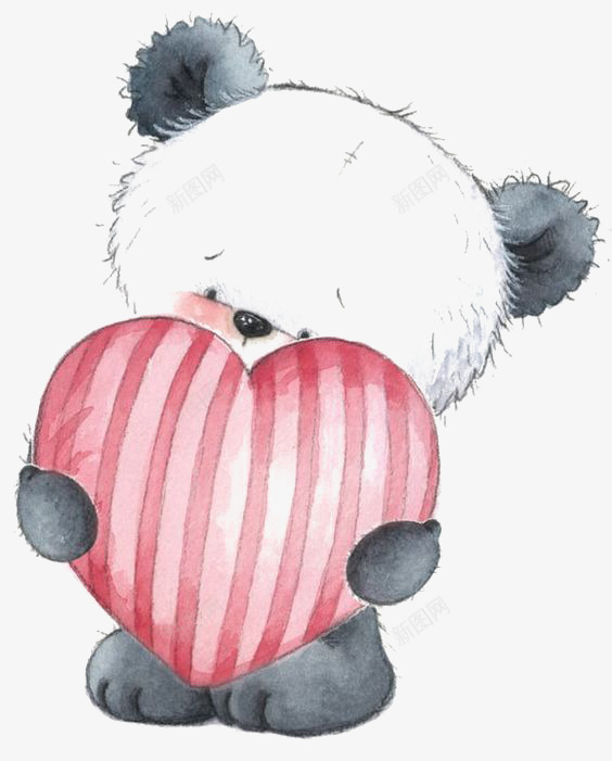 熊猫png免抠素材_88icon https://88icon.com 卡通熊猫 可爱熊猫 小熊猫 手绘熊猫 爱心抱枕