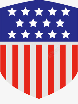装饰美国国旗矢量图素材
